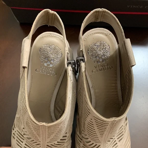 Vince Camuto Open-Toe Cut-Out Booties - Picture 8 of 8